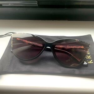 Black Krewe cat eye sunglasses